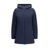 Woolrich Blue Polyester Parka In Blue