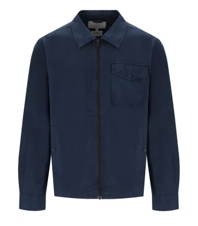 WOOLRICH BLUE SHIRT-STYLE JACKET