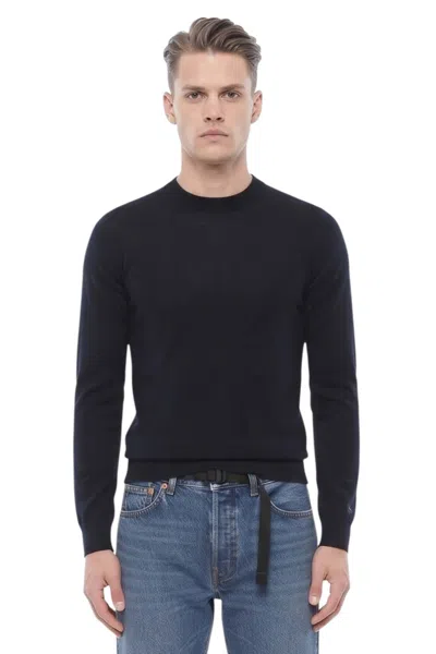 Woolrich Crew-neck Virgin Wool Sweater In Black