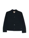 Woolrich Cotton Overshirt Regular Fit Patch Pockets In Blue