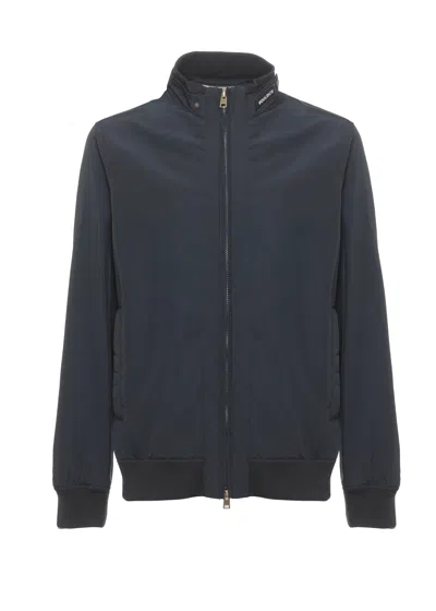 WOOLRICH BLUE SPRING LEWIS COTTON BOMBER