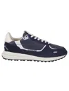 Woolrich Blue Technical Fabric And Suede Sneakers In Blue