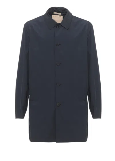 Woolrich Blue Urban Lamar Raincoat In Multi