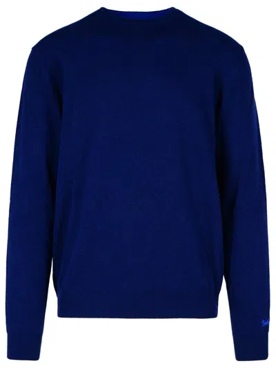 Woolrich Wool Crew-neck Sweater In Blue