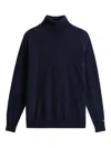 Woolrich Lambswool Turtleneck Sweater In Blue