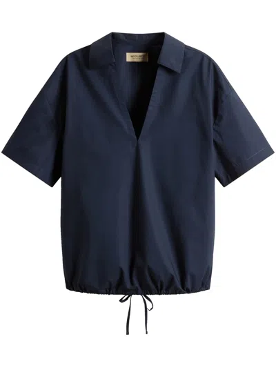 Woolrich Poplin Blouse In Blue