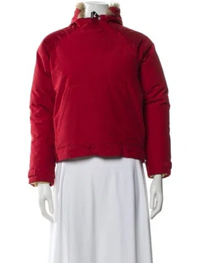 Pre-owned Woolrich Bomber Jacket In Red