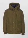 Woolrich Bomber Jacket With Hood And Zip Detail