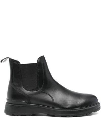 Woolrich Elasticated-panel Boots In Black