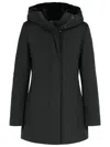 Woolrich Boulder' Black Cotton Blend Parka In Black