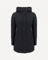 Woolrich Boulder Faux Fur Parka In Black