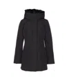 Woolrich Boulder Faux Fur Parka In Black