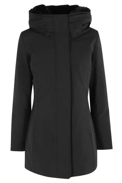 WOOLRICH BOULDER FAUX FUR PARKA