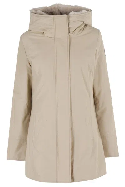 WOOLRICH WOOLRICH BOULDER FAUX FUR PARKA