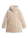 Woolrich Boulder Faux Fur Parka In Beige