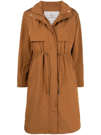 Woolrich Briar Long-length Parka In Brown