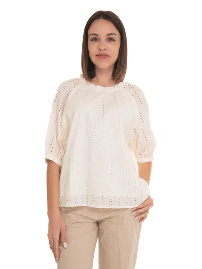 Woolrich Broderie Anglaise Blouse In White