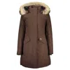 Woolrich Cotton Jackets & Women's Coat In Brown