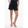 Woolrich Brushed Cotton Shorts With Embroidered Logo