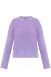 Woolrich Brushed-finish Sweater In Purple