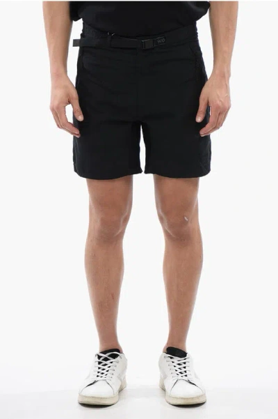 Woolrich Buckled Ranch Shorts In Black