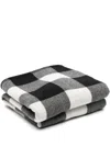 Woolrich Buffalo Check-pattern Wool Throw In White
