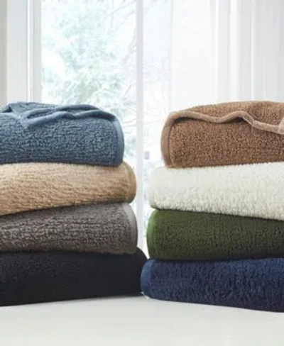 Woolrich Burlington Berber Blankets In Green