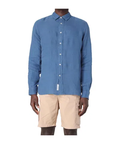 Woolrich Button-down Shirt In Blue