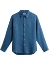 Woolrich Button-down Shirt In Blue