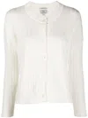 Woolrich Button-fastening Cotton Cardigan In Weiss