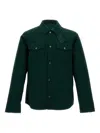 Woolrich Button-fastening Flap-pocket Jacket In Green