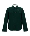 Woolrich Button-fastening Flap-pocket Jacket In Green