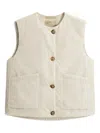 Woolrich Button-fastening Pocket Vest In Neutral