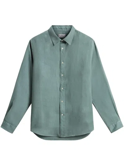 Woolrich Button-up Long-sleeve Shirt In Green