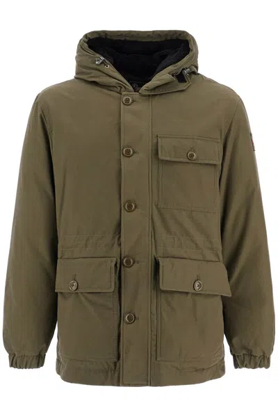 Woolrich Short Byrd Parka In Green