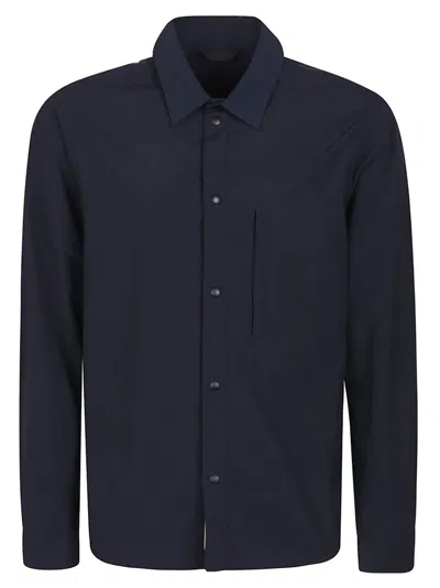 Woolrich Buttoned Long In Navy