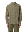 Woolrich Buttoned Long-sleeved Shirt In Green