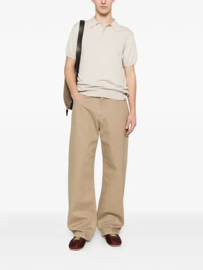 Woolrich Buttoned Polo Shirt In Neutral