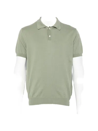 Woolrich Buttoned Short-sleeve Polo Shirt In Green