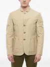 Woolrich Button-fastening Patch-pocket Jacket In Neutrals