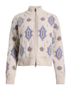 Woolrich By Daniëlle Cathari Woman Cardigan Ivory Size L Virgin Wool In Multi