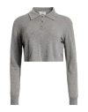 Woolrich By Daniëlle Cathari Woman Sweater Grey Size L Virgin Wool, Viscose, Polyamide, Cashmere In Gray