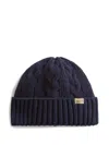 Woolrich Cable-knit Hat In Blue
