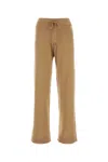 Woolrich Cashmere Blend Ribbed Trousers In Suedebrown