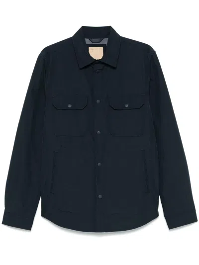 Woolrich Camicia Blu Notte Con Bottoni  In Blue