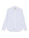 Woolrich Shirt Striped Pattern Curved Hem