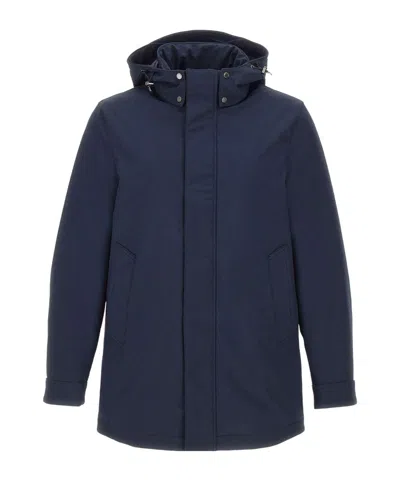 WOOLRICH CAPPOTTO SOFT SHELL BARROW MACT MELTON BLUE