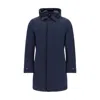Woolrich Carcoat Down Jacket In Blue