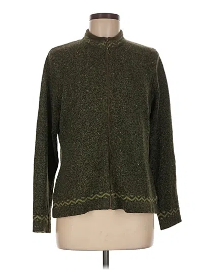 Pre-owned Woolrich Cardigan Sweater In Green