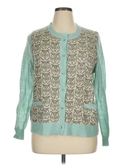 Pre-owned Woolrich Cardigan Sweater In Teal
